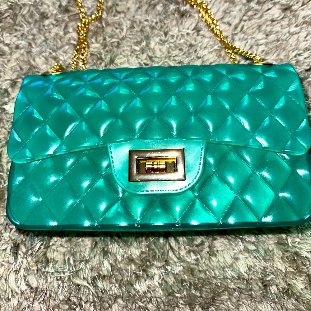 Semi clear-green Jelly Bag